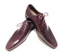 dark-brown wholecut croco print handmade oxfords (3) (Copy)